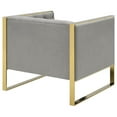thumbnail image 4 of Coaster Eastbrook Modern Velvet Upholstered Tufted Back Chair Gray, 4 of 13