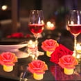 thumbnail image 5 of LED Rose Candle under $5! kkbbma Valentine's Day Rose LED Candle, 6-Pack Flameless Electronic Tea Light with Romantic Flame Effect, for Proposal, Bedroom, Tabletop Decoration, Gift Idea, 5 of 6