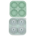 thumbnail image 1 of Xihbxyly Bandeja para Cubitos de Hielo, Molde de 4 Agujeros, Fácil Desmoldar, Diseño Compacto, Apto para Uso Alimentario, Ideal para Cocina, 18 X 11,9 X 5,5 Cm, 1 of 2