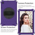 thumbnail image 6 of Samsung Galaxy Tab A 10.1 Case 2019 SM-T510/T515/T517, Dteck Shockproof Rugged Protective Case Cover with 360 Rotating Stand,Hand Strap & Shoulder Strap for Galaxy Tab A 10.1 2019, Purple+Black, 6 of 7