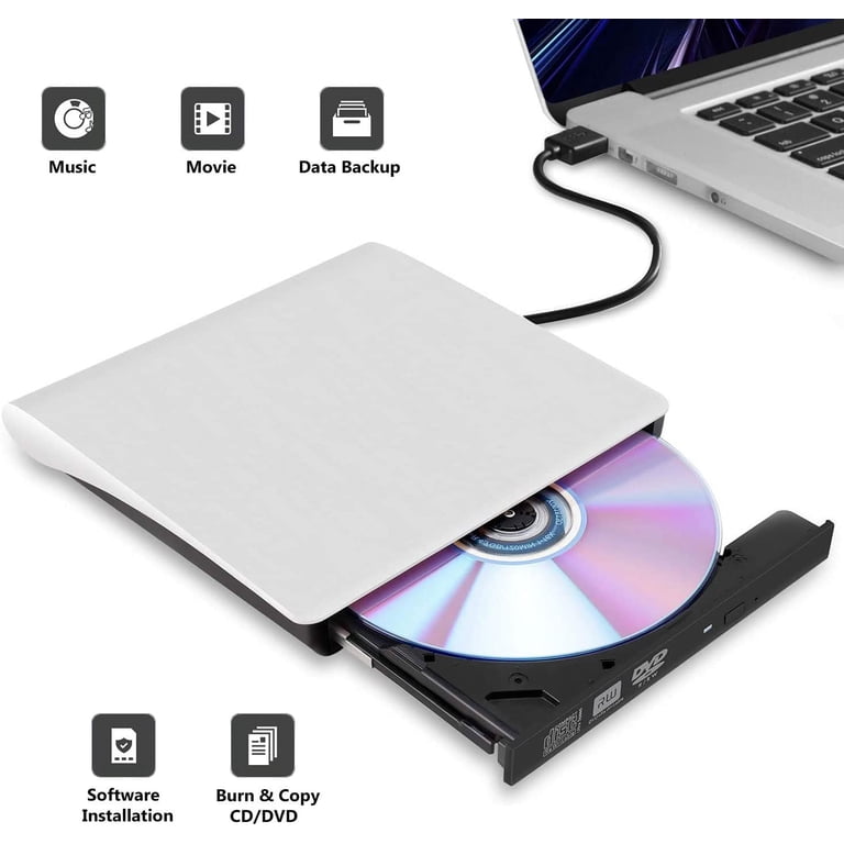 Mixmart USB 3.0 External CD/DVD Optical Drive - Walmart.com