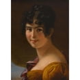 thumbnail image 2 of Julie Hugo 11x14 Gold Ornate Wood Frame and Double Matted Museum Art Print Titled - Portrait of Adele Foucher (1820), 2 of 4