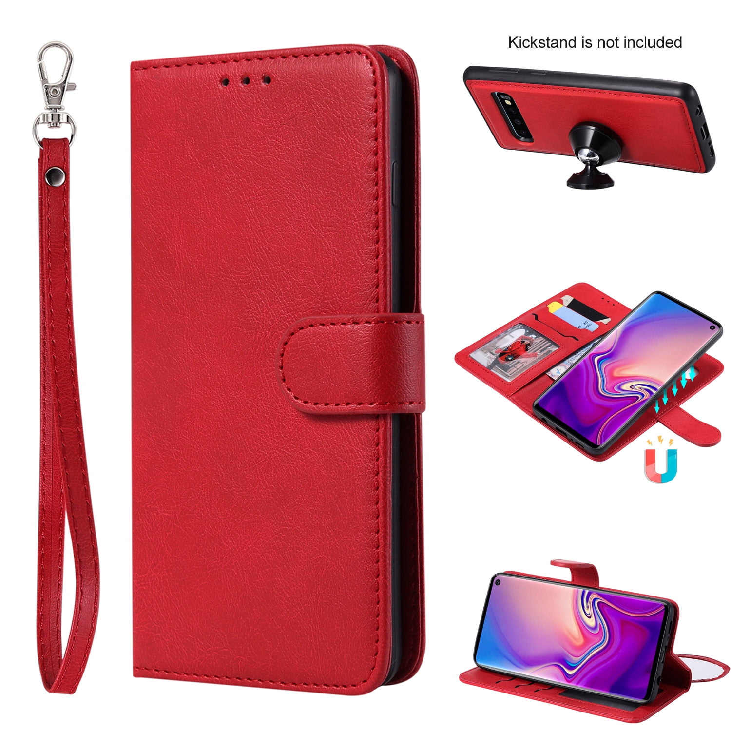Galaxy S10 Case Wallet, S10 Case, Allytech Premium Leather Flip Case ...