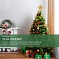 thumbnail image 3 of Gymnture christmas Golden Christmas Tree Topper Star Decoration, 3 of 10