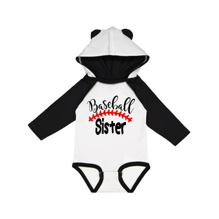 

Inktastic Baseball Sister Gift Baby Boy or Baby Girl Long Sleeve Bodysuit
