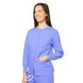 thumbnail image 3 of Adar Universal Scrubs For Women - Round Neck Warm-Up Scrub Jacket, 3 of 7