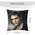 thumbnail image 4 of Edward-Cullen Bella-Swan-Twilight 18"X 18"Inch Polyester Pillow Cases Home Decor Decorations Square Soft Throw Pillow Covers for Car Bed Bedroom Sofa, 4 of 5