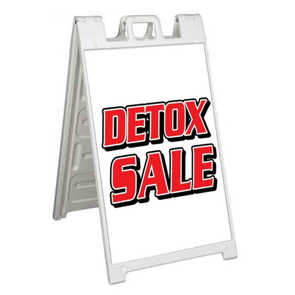 Detox Special (24" X 36") Standard A-Frame Signicade, Includes Decal Applied To Stand