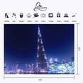 thumbnail image 2 of ABPHOTO Polyester 7x5ft City Night Scene Backdrop Dubai Photography Backdrop Burj Khalifa Tower Photography Background Studio Props, 2 of 5