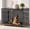Black, variant on TIME RAY 42" Dog Crate Furniture, Heavy-Duty Metal Dog House, Decorative Pet House that Doubles as an Indoor Side Table, Antique Black