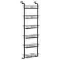 thumbnail image 2 of Over The Door Pantry Organizer, 6-Tier Black Hanging Storage Rack for Kitchen, Bathroom & Laundry Room, 2 of 8