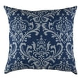 thumbnail image 6 of TreeWool (Pack of 2) Damask Accent Decorative Cotton Throw Pillow Covers (18 x 18 Inches, Navy Blue & Gray), 6 of 6