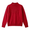 thumbnail image 5 of FAHUOMU Mock Neck Tops For Women Long Sleeve Lightweight Striped Knit Sweater Casual Pullover Fall Clothes, 5 of 8