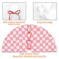 thumbnail image 4 of Yiaed Irregular Plaid Print Christmas Tree Skirt , Tree SkirtsTree Mat for Christmas Winter Holiday Indoor Decorations-30", 4 of 7