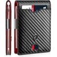 TRAHOOMens Slim Wallet with Money Clip RFID Blocking Bifold Credit
