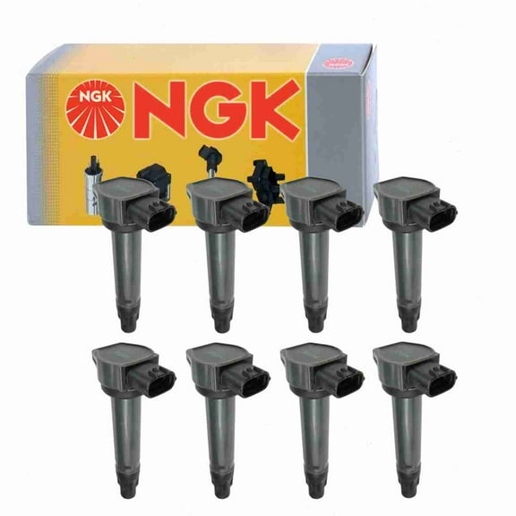 8 pc NGK 48847 Ignition Coils for 178-8501 1832A016 84150503 921-2156 E1089 GN10519 IC669 UF-589 UF589 Spark Plug Wire Boot Fits select: 2011-2017 MITSUBISHI OUTLANDER SPORT