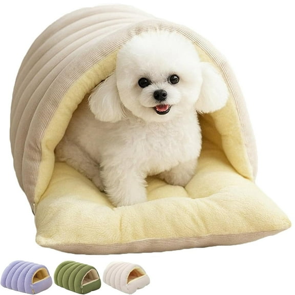Cave Style Pet Bed - Cozy Monster Cat Bed,Soft Plush Warm Cave Style Cats House ,Winter Nest Pet Beds for Small Dogs and Cats