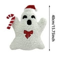 thumbnail image 2 of Ghost Throw Pillow - Halloween Ghost Shaped Plush Pillow, Spooky Decorative Cushion for Sofa, Bed, Living Room, Holiday Party Decor, and Anthropology Home Decor, 2 of 5