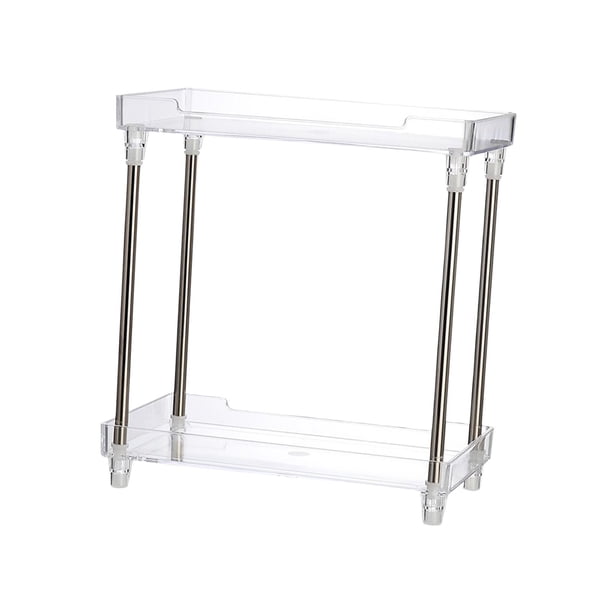 Estante de Cocina de Doble Capa, Duradero, Multiusos, Soporte de Almacenamiento de 2 Niveles para Cocina