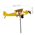 thumbnail image 3 of Fiudx Ofertas relámpago Veleta de avión de metal para jardín, avión giratorio, molino de viento, veleta, avión para decoración artística de exteriores y patios, 3 of 7