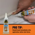 thumbnail image 4 of Gorilla Silicone Caulk & Sealant Squeeze Tube - Waterproof - 5 Pack, 2.8 oz, Clear, 4 of 6