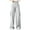 White, variant on Women's Button Dressy Casual Cargo Pants Office Walk New Style Trendy Solid Mid Waist Leisure with Pockets Trousers Straight Leg Button Pants White L