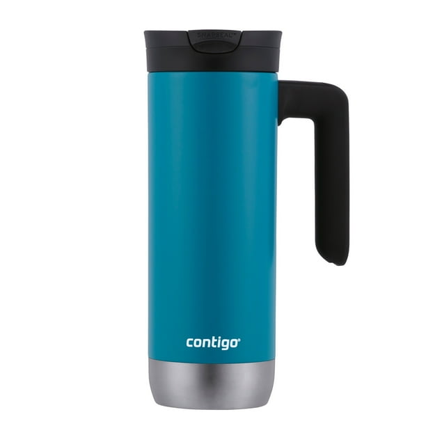Contigo SnapSeal Insulated Stainless Steel Travel Mug with Handle, 20 oz., Juniper