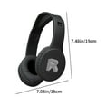 Black 2025 Back to School Supplies Bluetooth 5.3 Wireless Headsets with