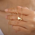 thumbnail image 6 of Turandoss 14K Gold Plated Dainty Heart Necklace for Women Bubble Tiny Initial A-Z Kids Jewelry Trend Unique Jewelry Birthday Gifts for Women Teen Toddler Girls Her, 6 of 9