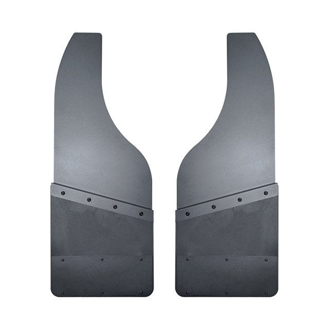Prograde 36″ x 14″ Long John Kickback Mud Flaps Rear, Heavy Duty Rubber With Stainless Steel