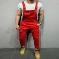 thumbnail image 3 of Mens Denim Bib Suspenderdres Jeans Jumpsuit Pant Tirantes Rompers, 3 of 5
