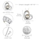 thumbnail image 4 of Collar CVRAVO de voleibol de plata de ley 925 para mujer, 4 of 7