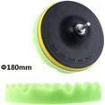 thumbnail image 2 of 7pcs 7in Sponge Polishing Waxing Compound Car Kit + M14 Adapter Drill Bit Kit (7, 2 of 5