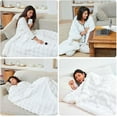 thumbnail image 7 of Electric Blanket - Soft Faux Rabbit Fur Bubble Heated Blanket with Dual Control, Fast Heating with 6 Heat Settings & 10 Hours Auto Off (90"x100", Cream), 7 of 7