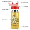thumbnail image 6 of Kids Insulated Water Bottle - Pompompurin 16.9 Oz Stainless Steel Travel Bottle with Straw, Double Wall Vacuum Insulated Water Bottles for Boys Girls, 6 of 7