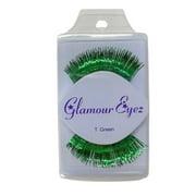 Glamour Eyez Green Tinsel Lashes Fake Eyelashes Adult Make Up