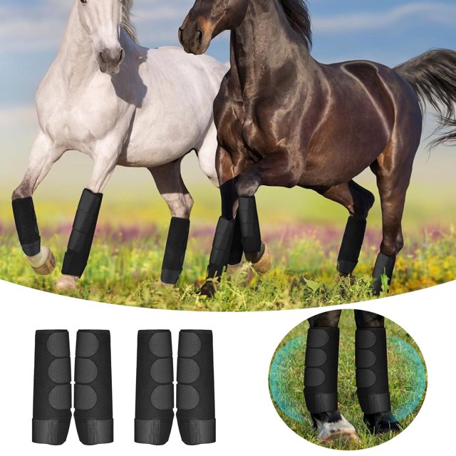 BotaniNest Durable Surf Leg Wraps For Horses With Straps Protective Leg Bandages For Injury Prevention And Training