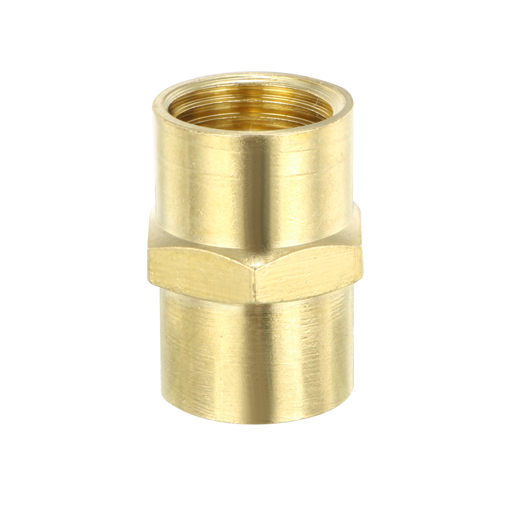 Brass Pipe Fitting Equal Coupling Hex 1 4 NPT 1 4 NPT Female 