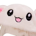 thumbnail image 6 of Plush Bunny Hat Bunny Ears Cute Animal Hat Moving Jumping Hat Rabbit Hat with LED for Womens Girls, 6 of 7