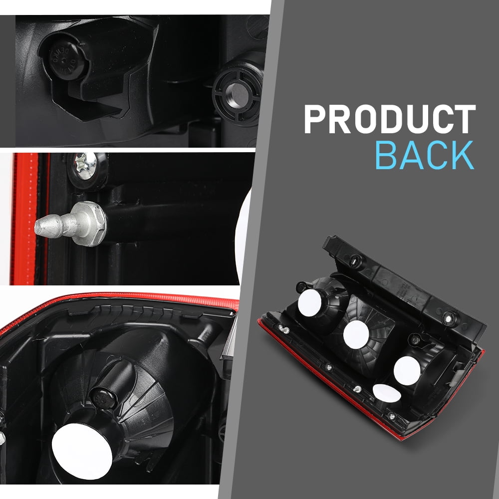 CROSSDESIGN Right Rear Tail Light Assembly Passenger Side Fit For 2009-2015 Honda Pilot