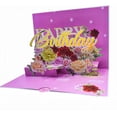thumbnail image 2 of 3D Pop Up Birthday Card for Women & Kids - Cute & Fun Greeting Cards with Envelope, Happy Birthday Cards for Adults, Girls, Boys - Handmade Birthday Greeting Card for All Ages(Birthday Card Pink), 2 of 4
