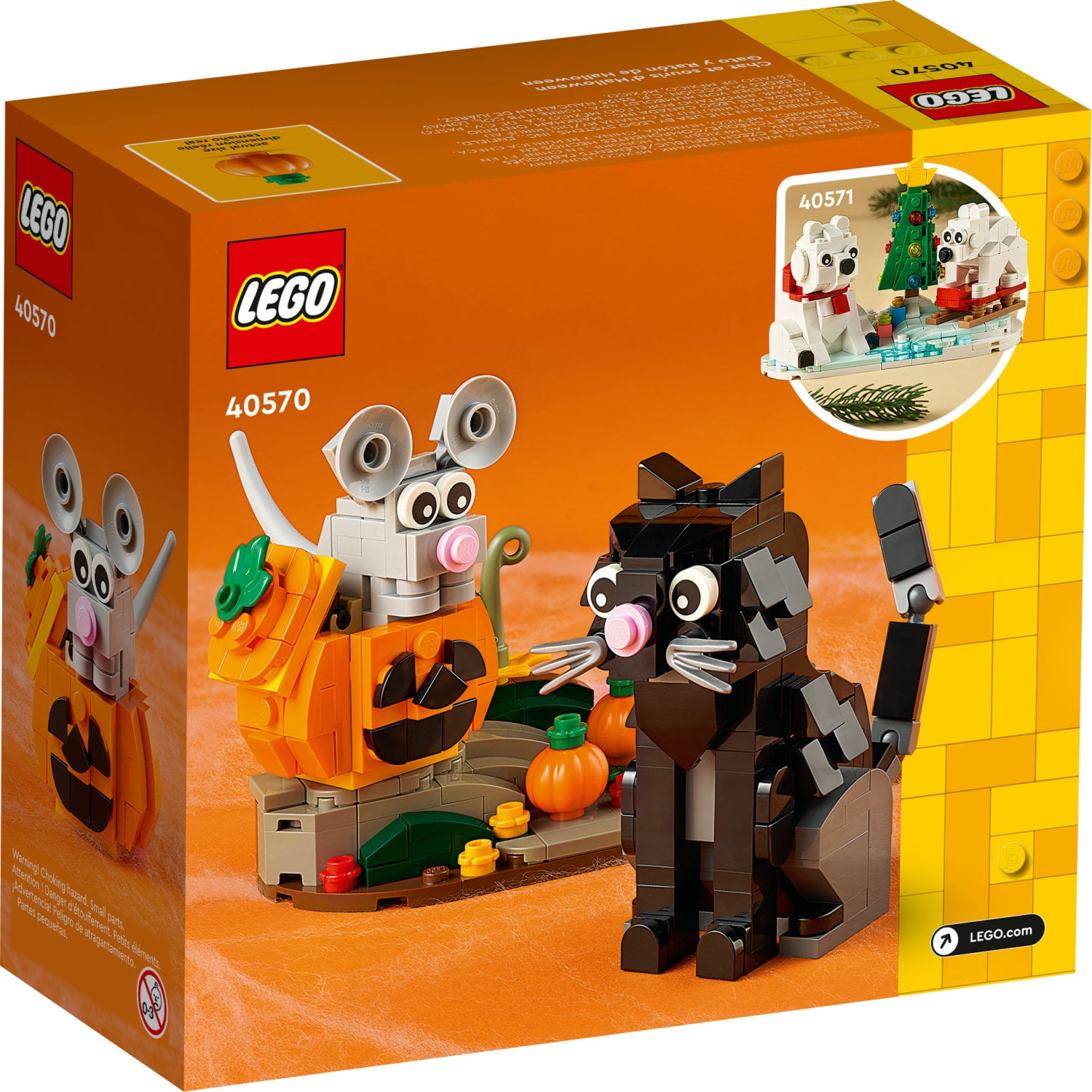 LEGO Halloween Cat & Mouse 40570 Building Kit with Pumpkin (328 Pieces)  (图4) LEGO Halloween Cat & Mouse 40570 Building Kit with Pumpkin (328 Pieces)  (图4)