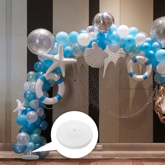HEMOTON  2 Pcs Water-filled Base Balloon Arch Weights for Father Baby White