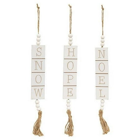 

*Hope Noel Snow Wooden Tile Hanger 3 Asstd.