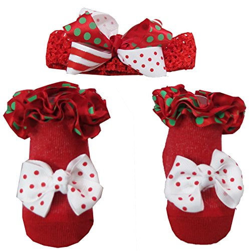 red infant socks