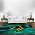 thumbnail image 4 of Tropical Rug, Office Decor Rugs, Decorative Rugs, Botanical Rug, Large Rugs, Flower Rugs, Tropical Flower Rugs, Easy To Clean Rug, 5.9'x9.2' - 180x280 cm, 4 of 8