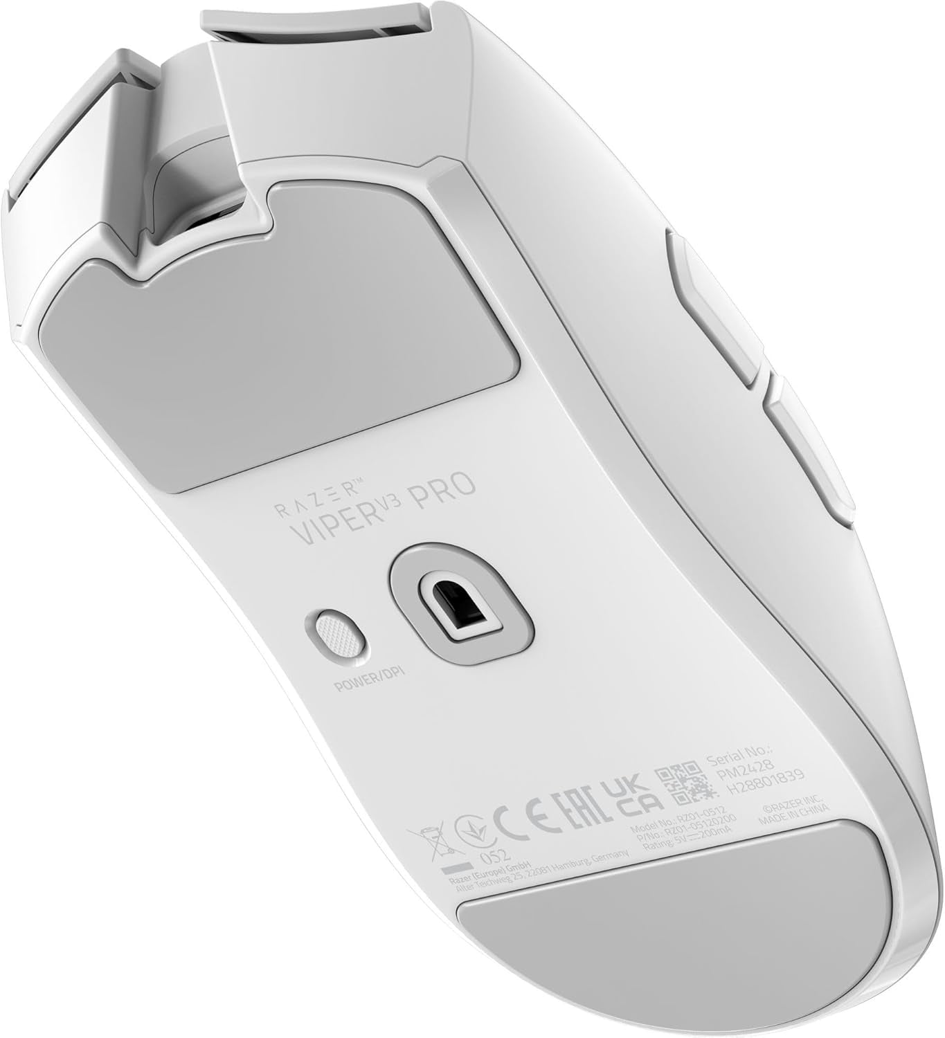Restored Razer Viper V3 Pro Wireless Esports Gaming Mouse: Symmetrical - 55g Lightweight - 8K Polling - 35K DPI Optical Sensor - Gen3 Optical Switches - 8 Programmable Buttons - White (Refurbished)
