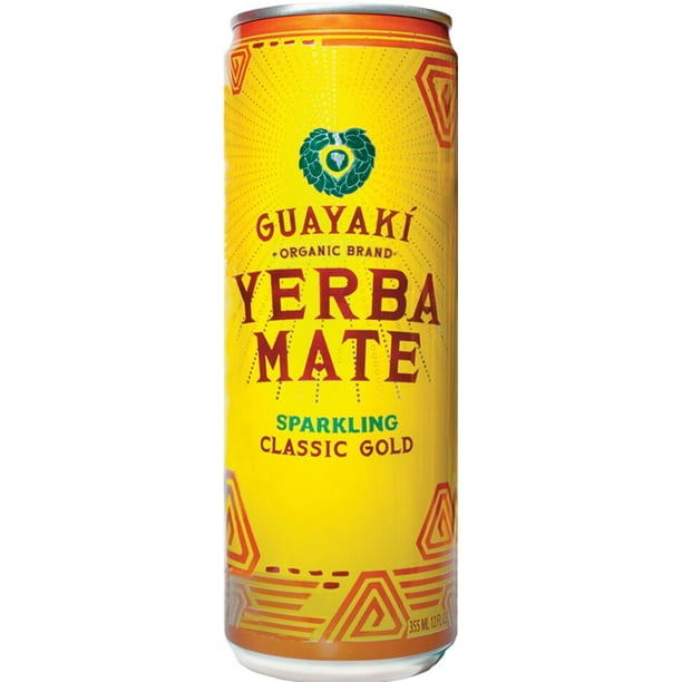 Guayaki Organic Brand Yerba Mate Sparkling Classic Gold ...