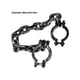 thumbnail image 5 of Kearding Juguetes de Halloween, esposas de cadena, grilletes hechos a mano de plástico ligero, grillete resistente al desgaste, accesorios de Cosplay, Kits de decoración para fiestas Kearding HA068197-00, 5 of 6