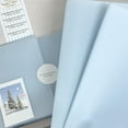 thumbnail image 3 of 5Pcs High Beauty Ins Blue Matte Korean Su Paper Packaging Exquisite Large Waterproof Film Flower Gift Packaging Paper, 3 of 9